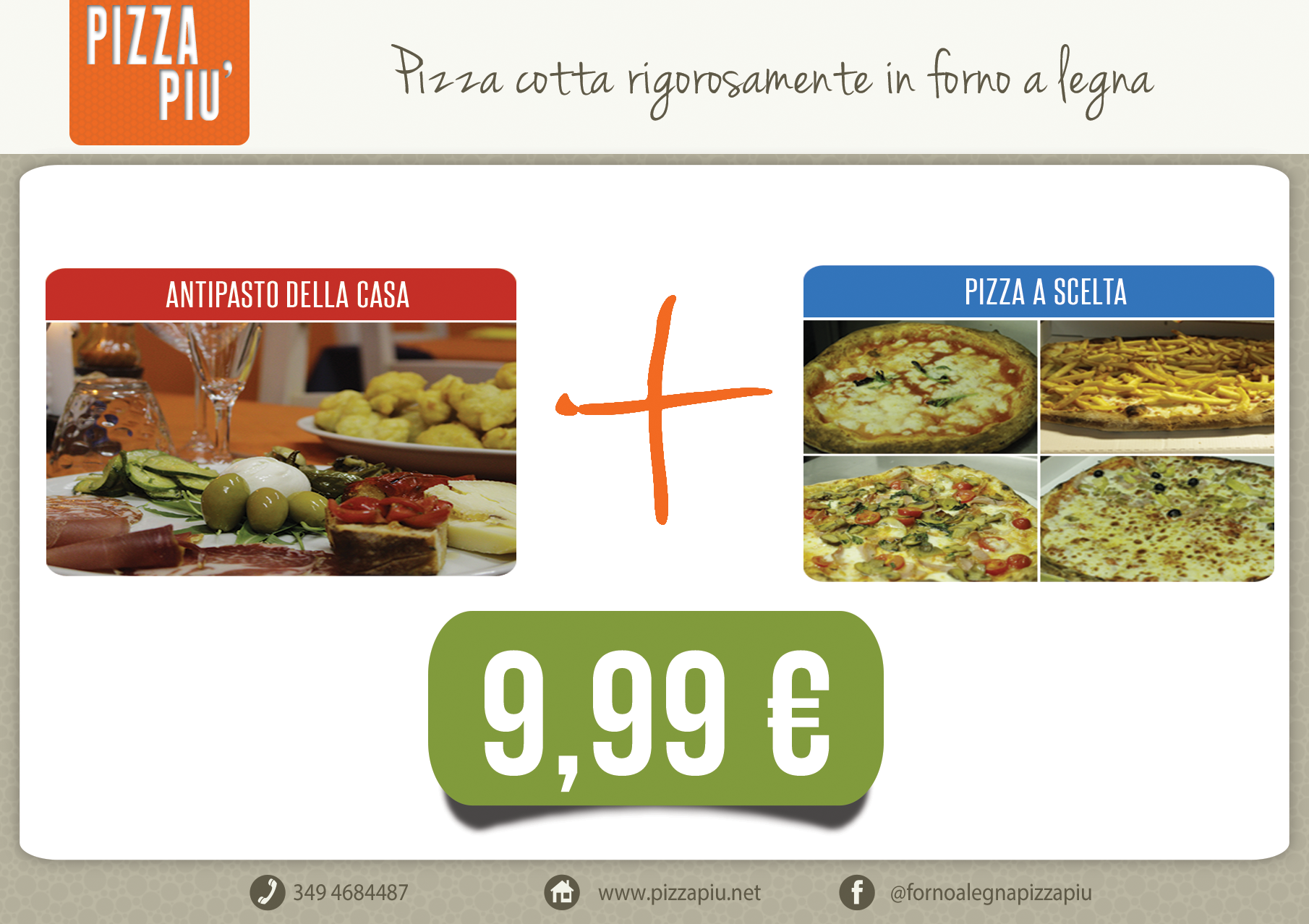 pizza piu- antipasto e pizza